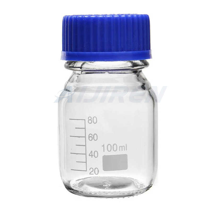 Hot selling graduated boro 3.3 bottle reagent GL45 screw cap price